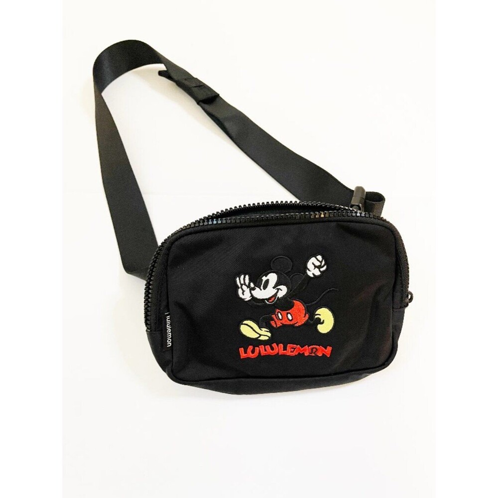 Lululemon x Disney Mickey Mouse Belt Bag Black Crossbody Festival Bag
